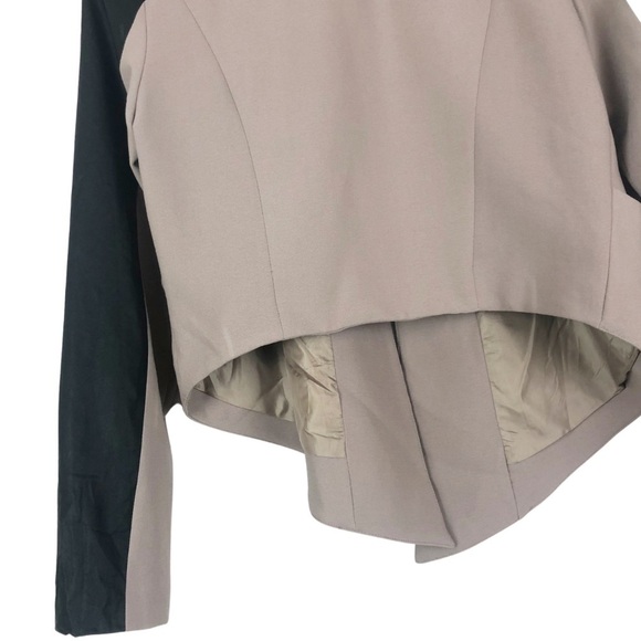 New with tag Bar III Women’s Blazer Faux Leather Trim Cardigan Jacket - Picture 10 of 16